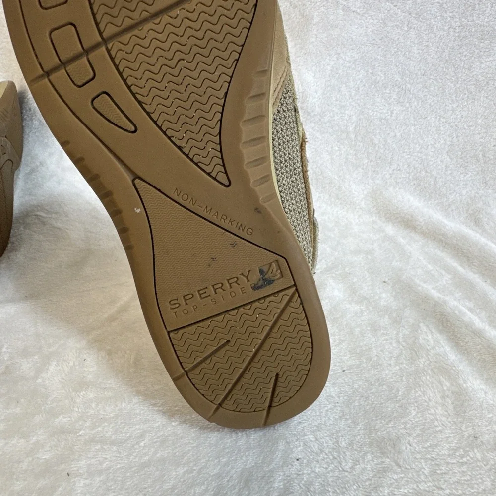 Sperry Top Sider Leather Boat‎ Shoes Mens Size 10M Tan Lace Up Casual Deck Shoes